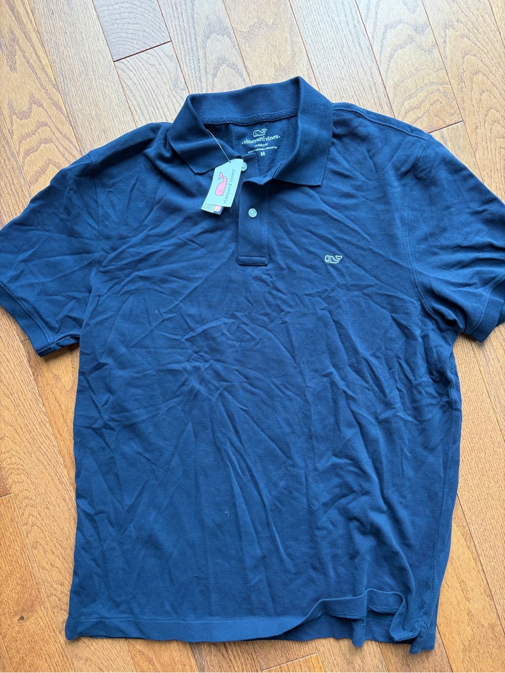 New with tags- Vineyard Vines Men's Classic Polo Shirt - Navy